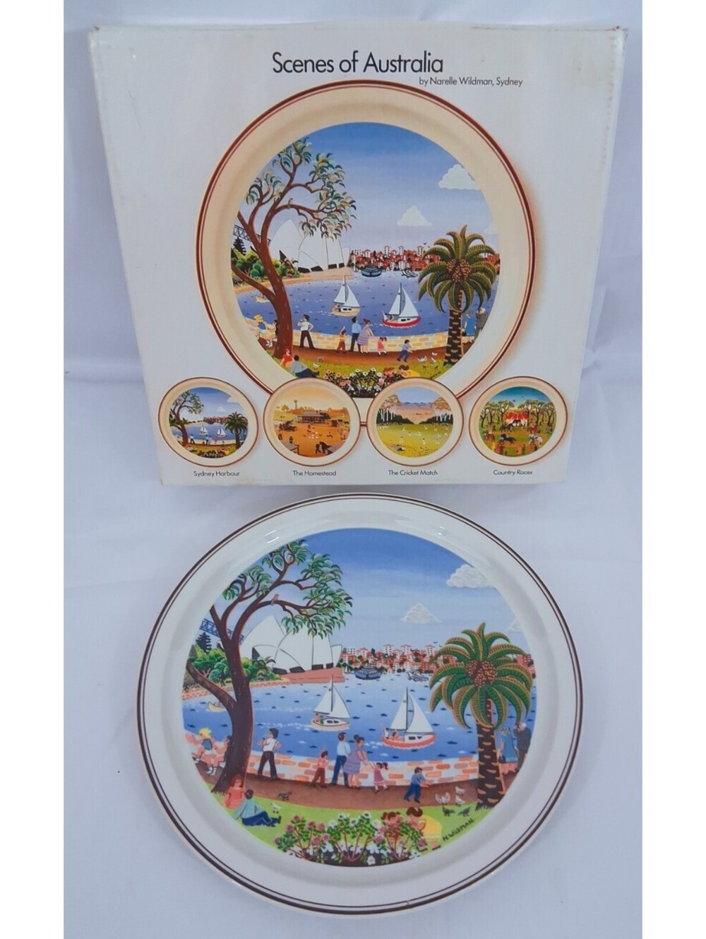 SYDNEY Harbour Scenes of AUSTRALIA  Plate 1 Box Narelle Wildman VILLEROY & BOCH